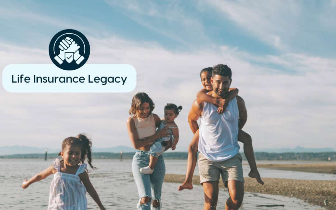 Happy family enjoying outdoor time, symbolizing life insurance legacy.
