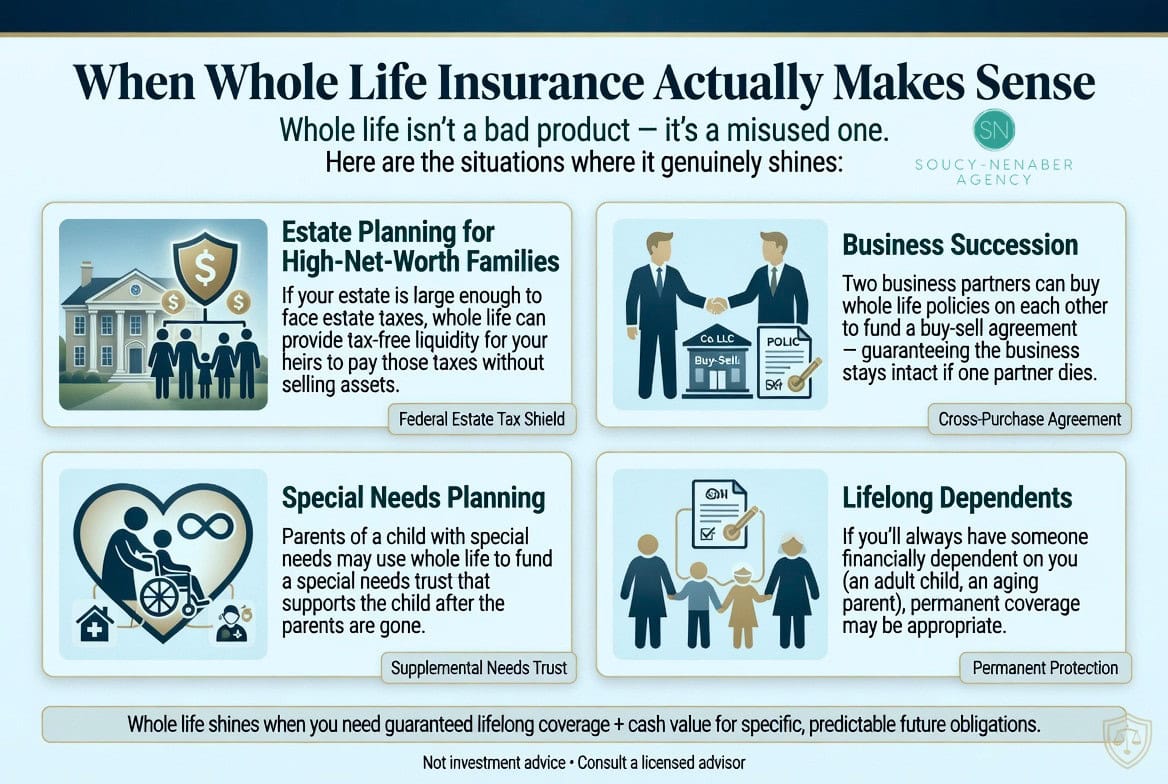 When Whole Life Insurance Actually Makes Sense